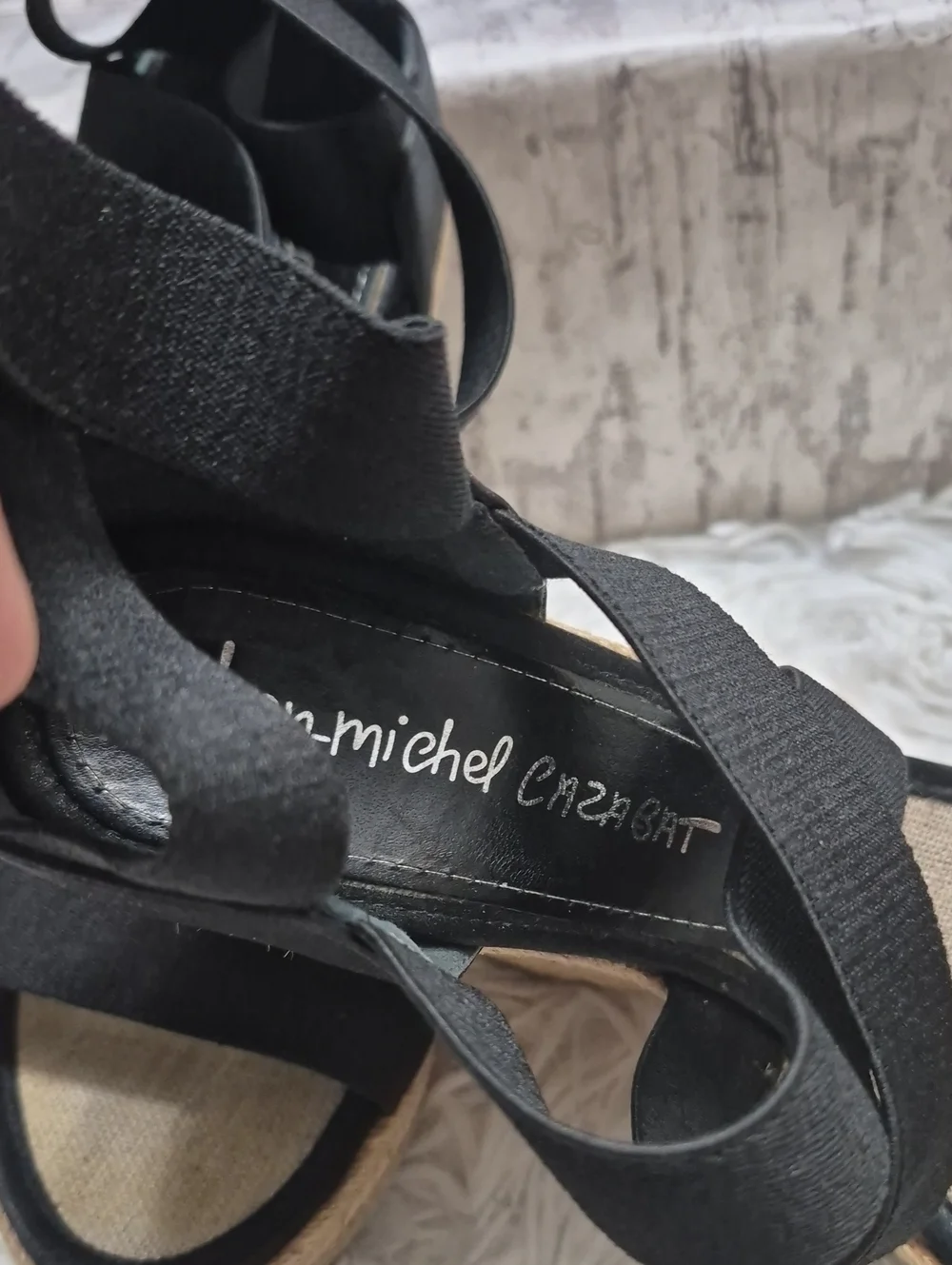 Jean-Michel Cazabat Wedge Espadrilles Sandals Women's Sz Eu 38 Usa 8
